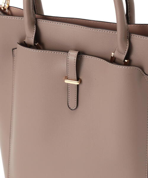 NATURAL BEAUTY BASIC（ナチュラルビューティーベーシック）の「◇バーティカルアーバン2wayトートバッグ（トートバッグ・レディース・ブラック/ベージュ・ﾌﾘ-）」の7枚目の写真
