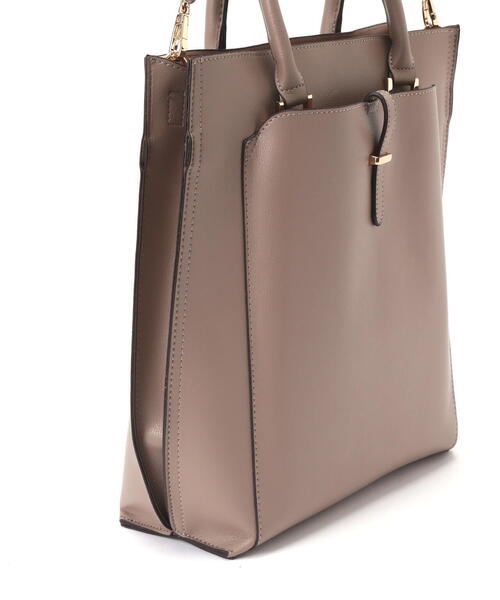 NATURAL BEAUTY BASIC（ナチュラルビューティーベーシック）の「◇バーティカルアーバン2wayトートバッグ（トートバッグ・レディース・ブラック/ベージュ・ﾌﾘ-）」の11枚目の写真