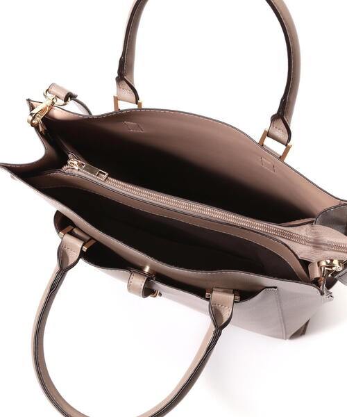 NATURAL BEAUTY BASIC（ナチュラルビューティーベーシック）の「◇バーティカルアーバン2wayトートバッグ（トートバッグ・レディース・ブラック/ベージュ・ﾌﾘ-）」の14枚目の写真