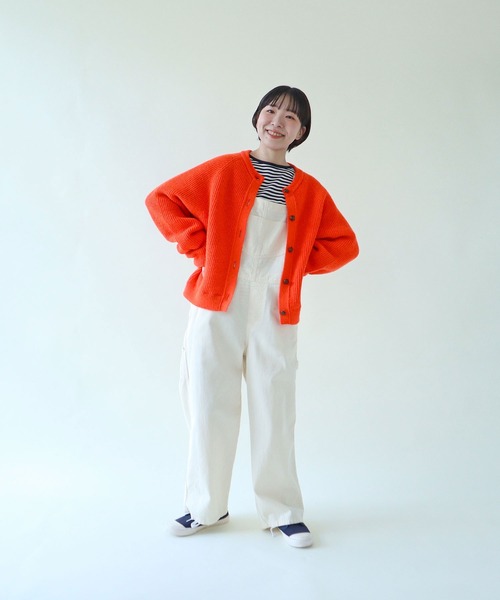 PAR ICI(パーリッシィ)の「BRITISH WOOL 片畦ニットカーディガン(カーディガン/ボレロ・レディース・ネイビー/オレンジ/ホワイト/グリーン/ブルー・FREE)」の15枚目の写真