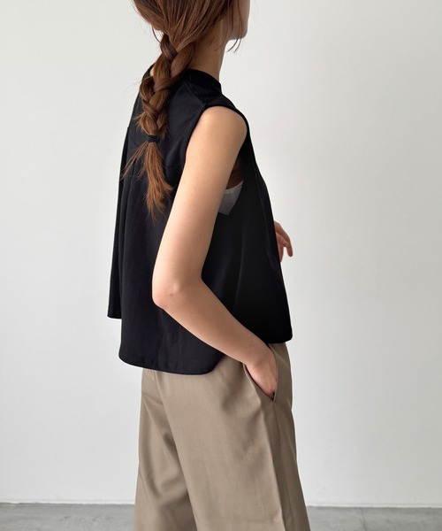 CANAL JEAN(キャナルジーン)の「El mar フレアタンクトップ(タンクトップ・レディース・ホワイト/ブラック/サックスブルー・ONE SIZE)」の7枚目の写真