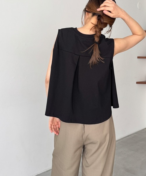 CANAL JEAN(キャナルジーン)の「El mar フレアタンクトップ(タンクトップ・レディース・ホワイト/ブラック/サックスブルー・ONE SIZE)」の8枚目の写真
