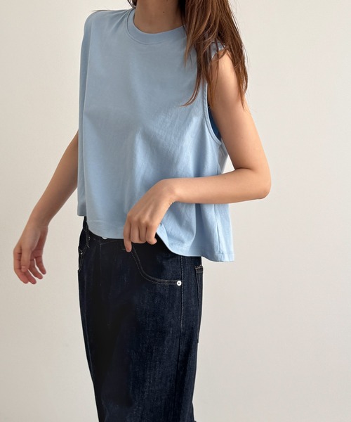 CANAL JEAN(キャナルジーン)の「El mar フレアタンクトップ(タンクトップ・レディース・ホワイト/ブラック/サックスブルー・ONE SIZE)」の11枚目の写真