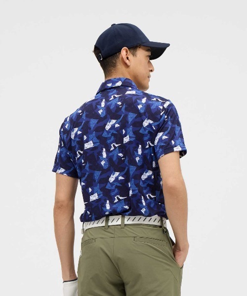 le coq sportif GOLF(ルコックスポルティフゴルフ)の「【le coq sportif GOLF】吸水速乾小柄プリント半袖シャツ ゴルフウェア(ポロシャツ・メンズ・カーキ/ネイビー/グレー・L/M/XL/3L)」の8枚目の写真