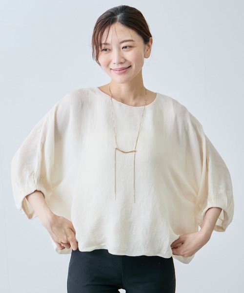Jayro(ジャイロ)の「バルーンブラウス(シャツ/ブラウス・レディース・ベージュ/チャコールグレー/ブルー/ブラック/ワイン・FREE)」の9枚目の写真