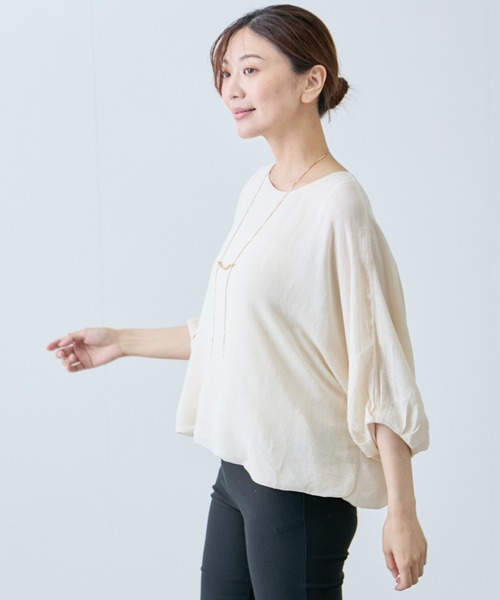 Jayro(ジャイロ)の「バルーンブラウス(シャツ/ブラウス・レディース・ベージュ/チャコールグレー/ブルー/ブラック/ワイン・FREE)」の10枚目の写真