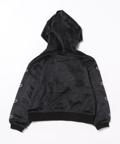 FARMY（ファーミー）の「ﾘﾎﾞﾝﾂｷﾊﾟｰｶｰ（パーカー・キッズ・ブラック/ホワイト・150cm/140cm/130cm/120cm）」の3枚目の写真