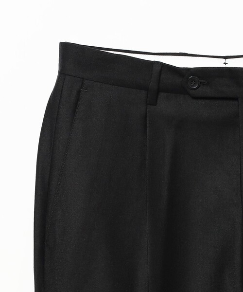 GERMANO（ジェルマーノ）の「【別注】GERMANO / ウール ブラック フランネル 1プリーツ スラックス（その他パンツ・メンズ・ブラック・42/44/46/48/50）」の4枚目の写真