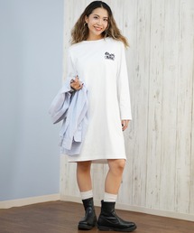 RVCA（ルーカ）の「RVCA/ルーカ Tシャツワンピース バックプリントTシャツ BF044-350（ワンピース）」