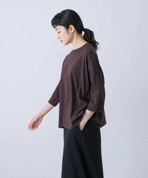 タグ付き かぐれ kagure ワイドハリヌキプルオーバー カットソー かぐれ（カグレ）の「ワイド6分袖プルオーバー（Tシャツ/カットソー