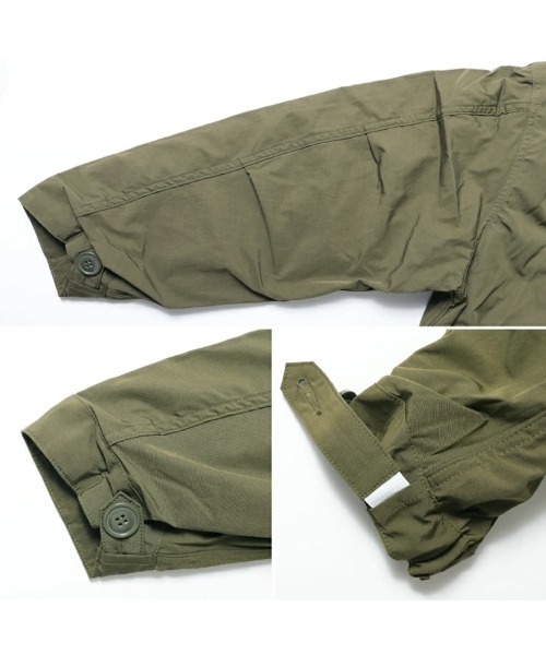 HOUSTON(ヒューストン)の「【サイズ追加/6サイズ展開】HOUSTON ヒューストン M-65 PARKA モッズコート 3WAY コート&キルティングライナー2点セット(モッズコート・メンズ・ブラック/オリーブ・S/M/L)」の11枚目の写真