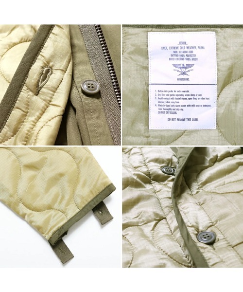 HOUSTON M-65パーカー 3WAYモッズコート ライナー・フード付き HOUSTON M-65パーカー 3WAYモッズコート ライナー・フード付き HOUSTON