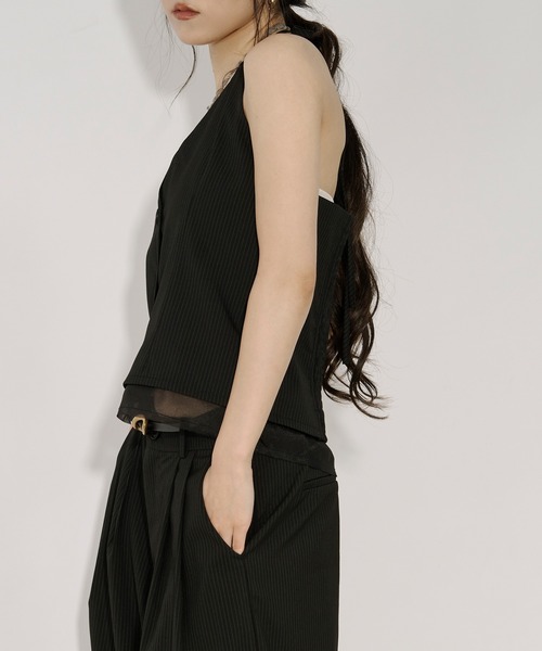 セール】Holter neck ピンストライプビスチェ/setup対応