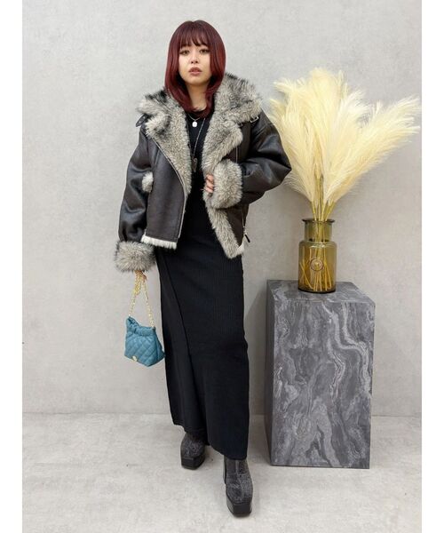 EVRIS（エヴリス）の「スリムチャンキーブーツ（ブーツ・レディース・その他1/ブラック・SMALL/MEDIUM/LARGE）」の12枚目の写真