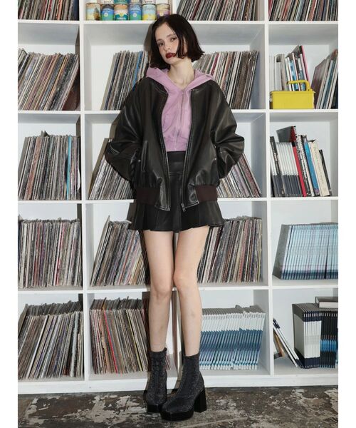 EVRIS（エヴリス）の「スリムチャンキーブーツ（ブーツ・レディース・その他1/ブラック・SMALL/MEDIUM/LARGE）」の16枚目の写真