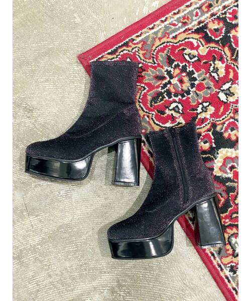 EVRIS（エヴリス）の「スリムチャンキーブーツ（ブーツ・レディース・その他1/ブラック・SMALL/MEDIUM/LARGE）」の19枚目の写真