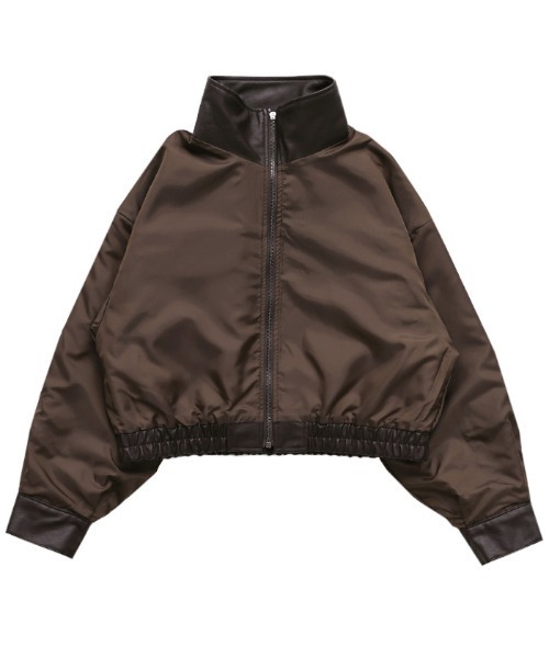 フェイクレザーショートブルゾン（ブルゾン）｜select MOCA（セレクト