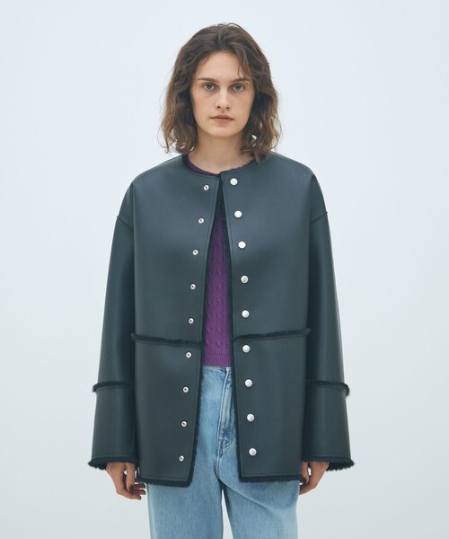 MACPHEE（マカフィー）の「フェイクムートン リバーシブルショート