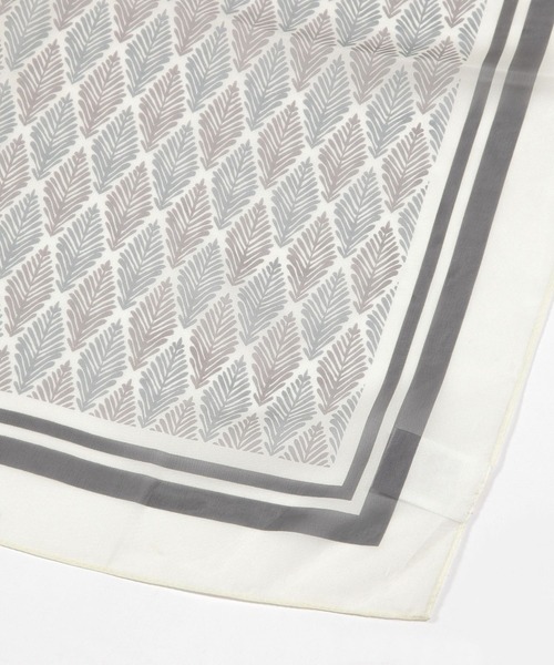 studio CLIP（スタディオクリップ）の「大判シフォンスカーフ（ストール/ショール・レディース・オレンジ/ブラック・FREE）」の9枚目の写真