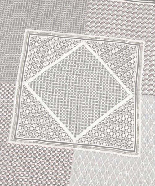 studio CLIP（スタディオクリップ）の「大判シフォンスカーフ（ストール/ショール・レディース・オレンジ/ブラック・FREE）」の8枚目の写真