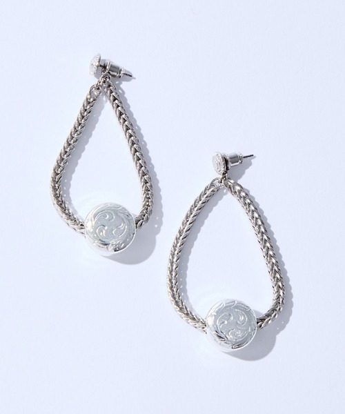 TOGA TOO Ring pierced earrings シルバー TOGA TOO Ring pierced earrings シルバー