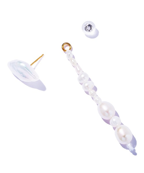 les bonbon(ルボンボン)の「【les bon bon】sissi deco pierce/シシィ デコ ピアス BOB761(ピアス(両耳用)・レディース・ホワイト・FREE)」の5枚目の写真