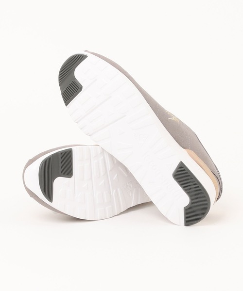 Riz raffinee(リズラフィーネ)の「【le coq sportif×Riz raffinee】ヒールアップ厚底スニーカー(スニーカー・レディース・ホワイト×ブラック/トリコロール/デザートカモ・25cm/24.5cm/24cm/23.5cm/23cm/22.5cm/22cm)」の7枚目の写真
