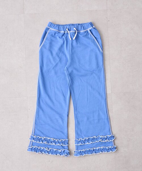 CIAOPANIC TYPY（チャオパニックティピー）の「【WEB限定】KIDS《ジュニアサイズあり》裾フリル配色ステッチスウェットパンツ（スウェットパンツ・キッズ・グレー/ブルー/ブラック・150/130/110）」の20枚目の写真