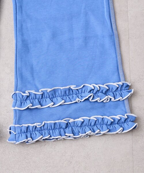 CIAOPANIC TYPY（チャオパニックティピー）の「【WEB限定】KIDS《ジュニアサイズあり》裾フリル配色ステッチスウェットパンツ（スウェットパンツ・キッズ・グレー/ブルー/ブラック・150/130/110）」の19枚目の写真