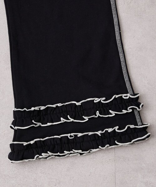 CIAOPANIC TYPY（チャオパニックティピー）の「【WEB限定】KIDS《ジュニアサイズあり》裾フリル配色ステッチスウェットパンツ（スウェットパンツ・キッズ・グレー/ブルー/ブラック・150/130/110）」の17枚目の写真