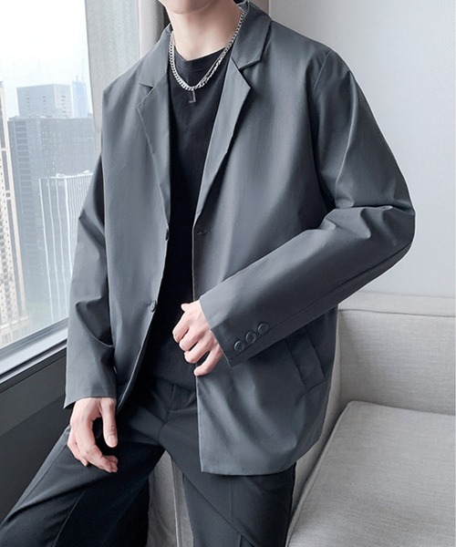 JOHNNY WOLF（ジョニーウルフ）の「GAWAIN ルーズ テーラードジャケット（テーラードジャケット・メンズ・グレー/ブラック・S/L/M）」の16枚目の写真