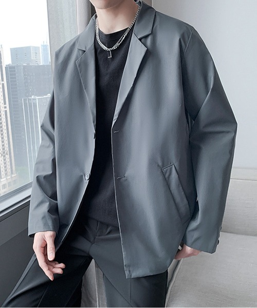 JOHNNY WOLF（ジョニーウルフ）の「GAWAIN ルーズ テーラードジャケット（テーラードジャケット・メンズ・グレー/ブラック・S/L/M）」の17枚目の写真