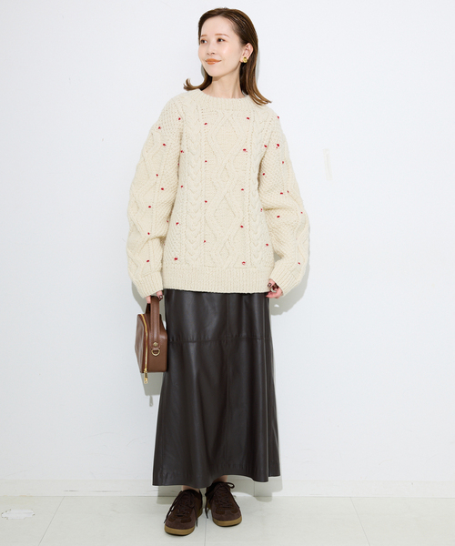 セール】embroideryハンドニット（ニット/セーター）｜SLOBE IENA