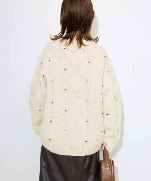 ・スローブイエナ　embroideryハンドニット セール】embroideryハンドニット（ニット/セーター）｜SLOBE IENA