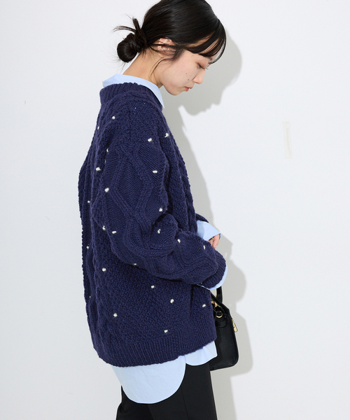 セール】embroideryハンドニット（ニット/セーター）｜SLOBE IENA