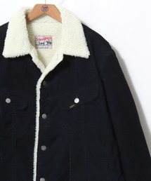 Lee（リー）の「Lee/リー DENIM  CORDUROY BOA STORM RIDER JACKET/オーバーサイズ 裏ボア デニム コーデュロイ ストームライダージャケット/レディース メンズ（デニムジャケット・メンズ）」