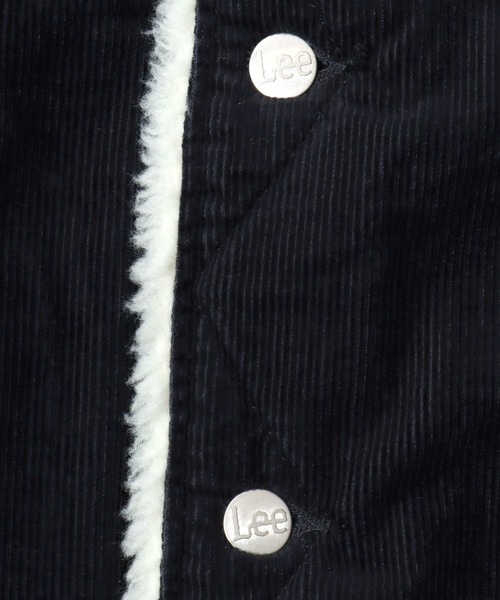 Lee（リー）の「Lee/リー DENIM  CORDUROY BOA STORM RIDER JACKET/オーバーサイズ 裏ボア デニム コーデュロイ ストームライダージャケット/レディース メンズ（デニムジャケット・メンズ・ブラック系その他/ブラウン系その他/インディゴブルー/ワンウォッシュ・M/XL/L）」の13枚目の写真