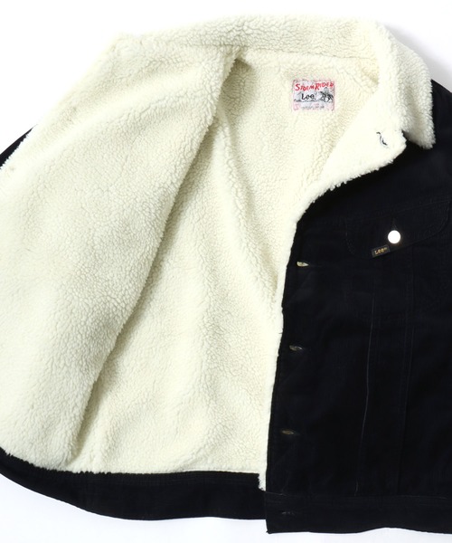 Lee（リー）の「Lee/リー DENIM  CORDUROY BOA STORM RIDER JACKET/オーバーサイズ 裏ボア デニム コーデュロイ ストームライダージャケット/レディース メンズ（デニムジャケット・メンズ・ブラック系その他/ブラウン系その他/インディゴブルー/ワンウォッシュ・M/XL/L）」の21枚目の写真