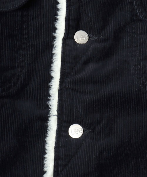 Lee（リー）の「Lee/リー DENIM  CORDUROY BOA STORM RIDER JACKET/オーバーサイズ 裏ボア デニム コーデュロイ ストームライダージャケット/レディース メンズ（デニムジャケット・メンズ・ブラック系その他/ブラウン系その他/インディゴブルー/ワンウォッシュ・M/XL/L）」の12枚目の写真