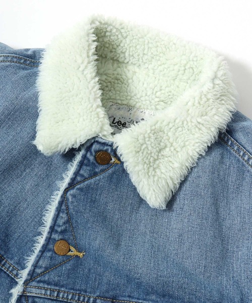 Lee（リー）の「Lee/リー DENIM  CORDUROY BOA STORM RIDER JACKET/オーバーサイズ 裏ボア デニム コーデュロイ ストームライダージャケット/レディース メンズ（デニムジャケット・メンズ・ブラック系その他/ブラウン系その他/インディゴブルー/ワンウォッシュ・M/XL/L）」の22枚目の写真