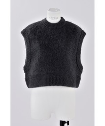 クロップド」に該当するレディースのベスト（グレー/灰色系