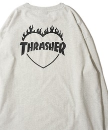 THRASHER（スラッシャー）の「【THRASHER   スラッシャー】バーニングハートロゴ ロングスリーブTシャツ（Tシャツ/カットソー）」