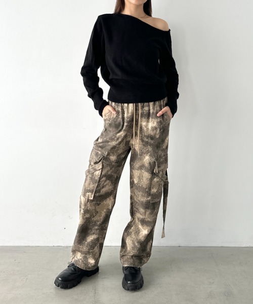 Bamm(バム)の「ワンショルダーベーシックニットトップス(ニット/セーター・レディース・ブラック/ダークグレー/ホワイト/ライトグレー・FREE)」の21枚目の写真