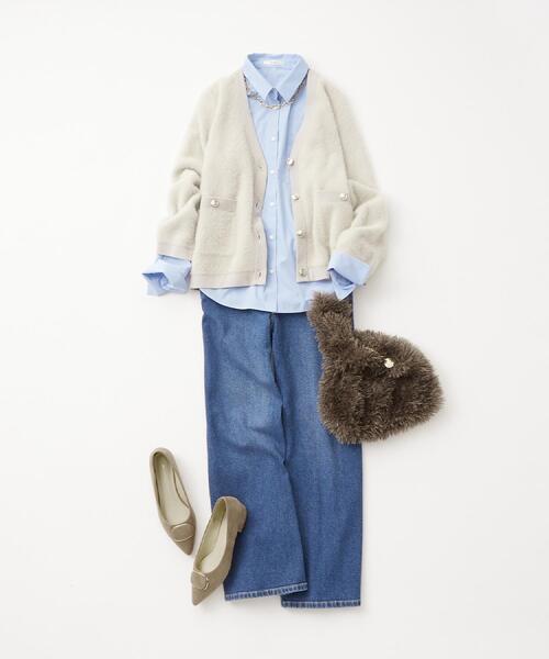 セール】フェザーヤーンカーディガン【洗濯機OK/抗ピル