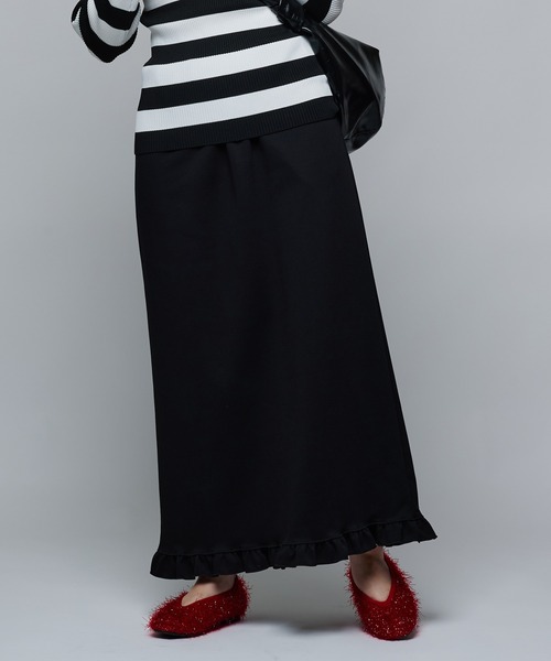 ナルシス　フィッシュテールスカート　ブラック Narcissus フィッシュテールスカート/くろ-古着屋マッシュ