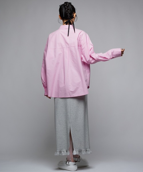 Narcissus（ナルシス）の「スウェットフリルロングスカート（スカート・レディース・ブラック/グレー・FREE）」の6枚目の写真