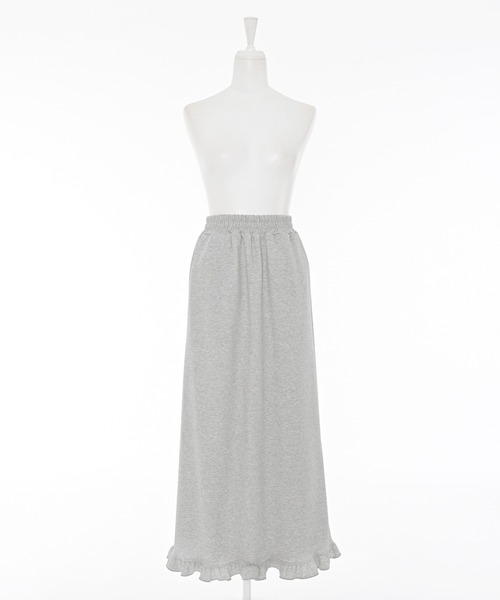 Narcissus（ナルシス）の「スウェットフリルロングスカート（スカート・レディース・ブラック/グレー・FREE）」の11枚目の写真