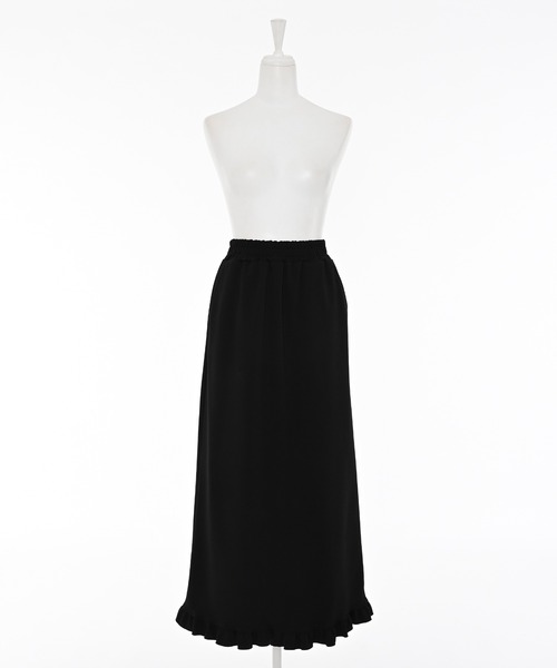 Narcissus（ナルシス）の「スウェットフリルロングスカート（スカート・レディース・ブラック/グレー・FREE）」の16枚目の写真