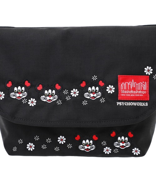 Manhattan Portage（マンハッタンポーテージ）の「Nylon Messenger Bag JR (SM) KOUSUKE SHIMIZU（メッセンジャーバッグ・メンズ・ブラック・SMALL）」の4枚目の写真