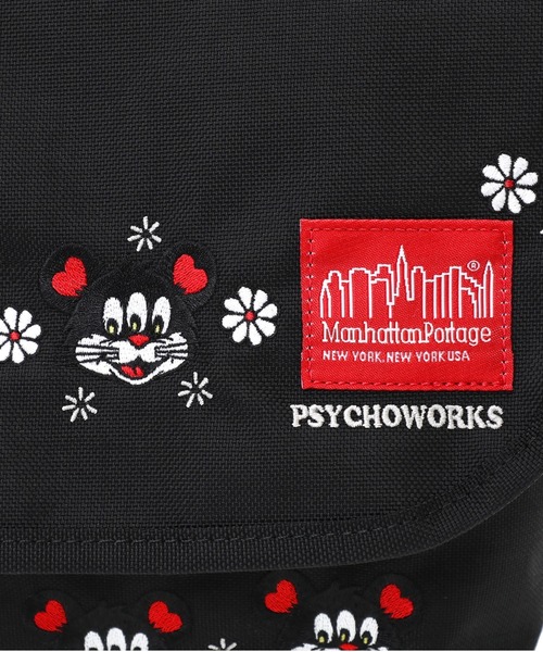 Manhattan Portage（マンハッタンポーテージ）の「Nylon Messenger Bag JR (SM) KOUSUKE SHIMIZU（メッセンジャーバッグ・メンズ・ブラック・SMALL）」の3枚目の写真